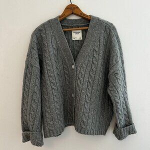 Oversized Cable-Knit Cardigan